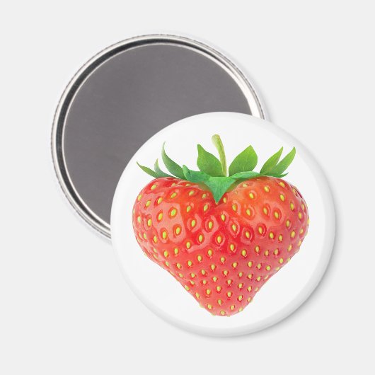 Aardbeihart Magneet (Voorkant / Achterkant)