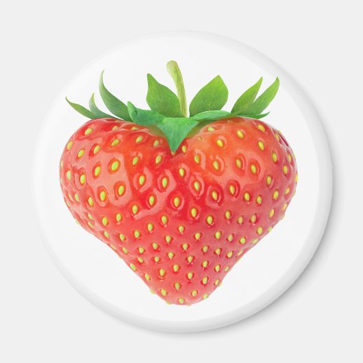 Aardbeihart Magneet (Voorkant)