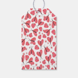 Aardbeihartvlinders, Aardbeien Cadeaulabel