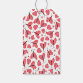 Aardbeihartvlinders, Aardbeien Cadeaulabel (Achterkant)