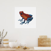 Aardbeikikkergiftkikker Poster (Keuken)