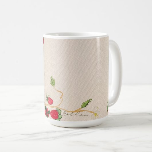 aardbeikoffie-mok koffiemok (Voorkant rechts)