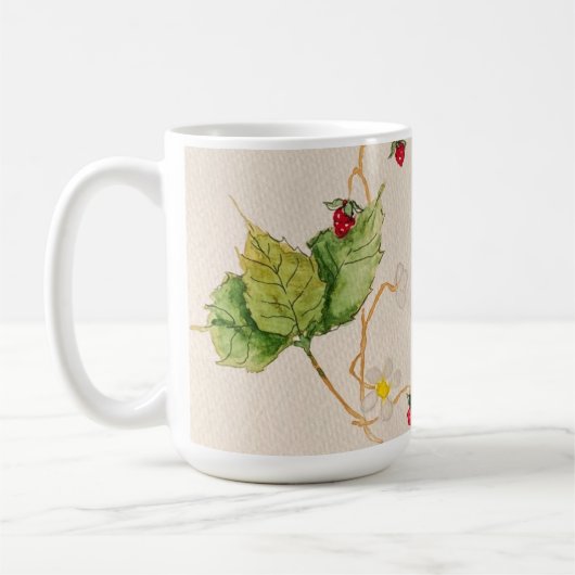 aardbeikoffie-mok koffiemok (Links)