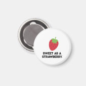 Aardbeimagneet | Mooie op Fruit Getheme Magneet (Voorkant / Achterkant)