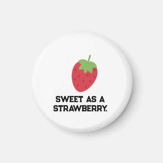 Aardbeimagneet | Mooie op Fruit Getheme Magneet (Voorkant)