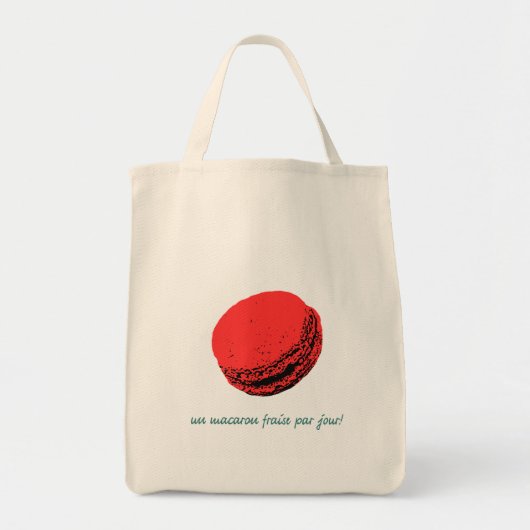 aardbeimakreel tote bag (Voorkant)