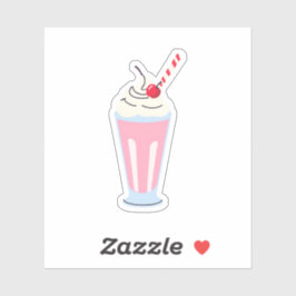 Aardbeimilkshake Sticker