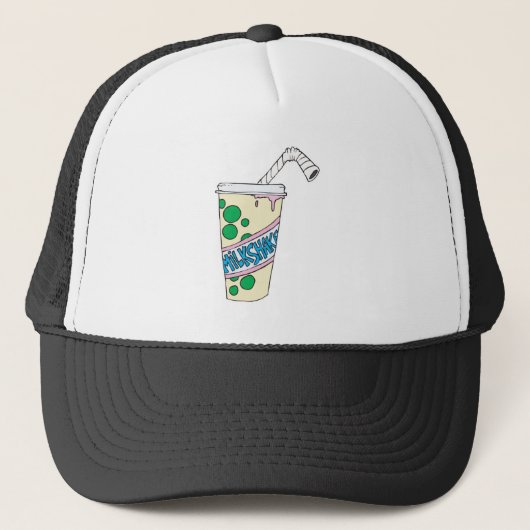aardbeimilkshake trucker pet (Voorkant)
