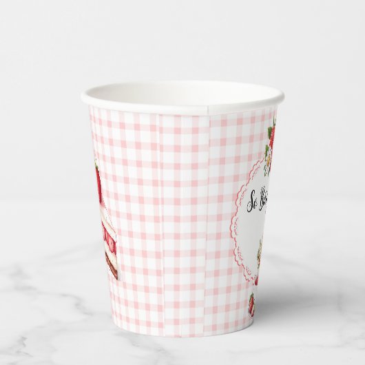 Aardbeimuis Baby shower-papier kopjes Papieren Bekers (Rechts)