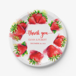 Aardbeipapier Borden – Schattige & leuk servies Papieren Bordje