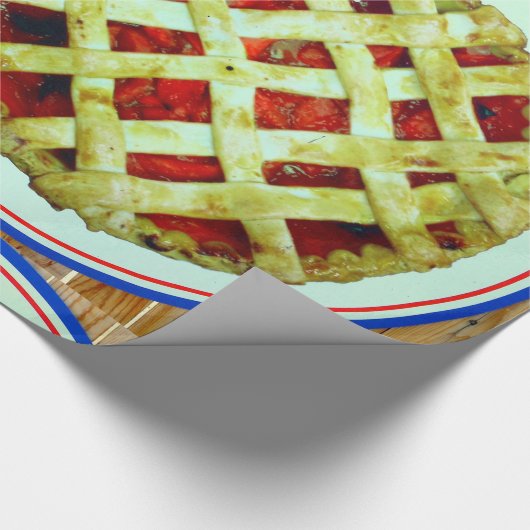 aardbeipasteitepapier cadeaupapier (Hoek)