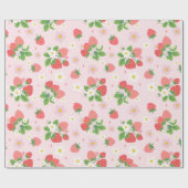 Aardbeipatronen Cadeaupapier (Vlak)