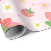 Aardbeipatronen Cadeaupapier (Rol Hoek)