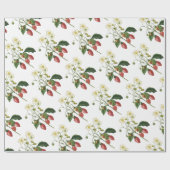 Aardbeipatroon Cadeaupapier (Vlak)