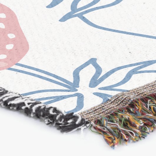 ٍAardbeipatroon Deken (Hoek)