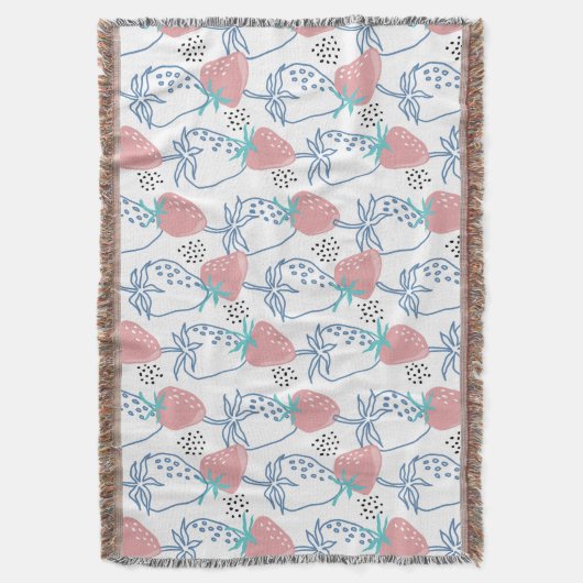 ٍAardbeipatroon Deken (Voorkant Verticaal)