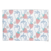 ٍAardbeipatroon Kussensloop (Voorkant-Links)