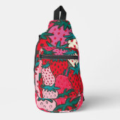 Aardbeipatroon Sling Bag (Voorkant)