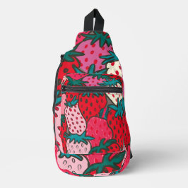 Aardbeipatroon Sling Bag