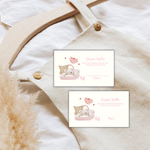 Aardbeiren Beren Speelgoed Luier Raffle Baby Showe Informatiekaartje