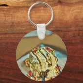 Aardbeiroomcrème Sleutelhanger (Voorkant)