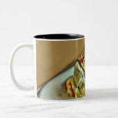 Aardbeiroomcrème Tweekleurige Koffiemok (Links)