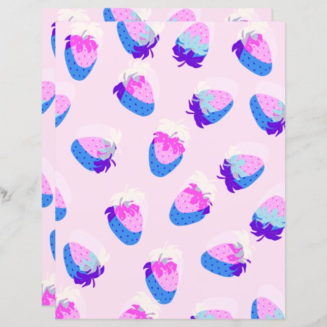 aardbeiroze (Voorkant / Achterkant)