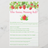 Aardbeiroze Floral die mama het beste spel kent (Voorkant)