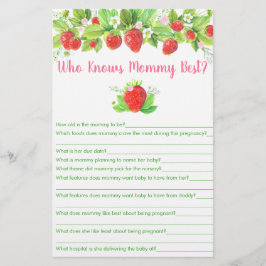 Aardbeiroze Floral die mama het beste spel kent