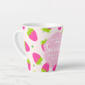 aardbeiroze latte mok (Linkerhoek)