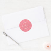 Aardbeiroze Thuisgemaakte Bedankt Label (Envelop)