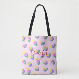 aardbeiroze tote bag