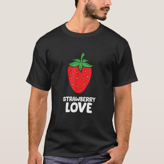 Aardbei's zomeraardbei t-shirt (Voorkant)