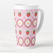 Aardbeiserenade latte mok (Rechterhoek)
