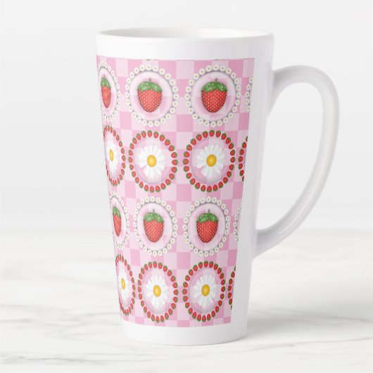 Aardbeiserenade latte mok (Rechts)