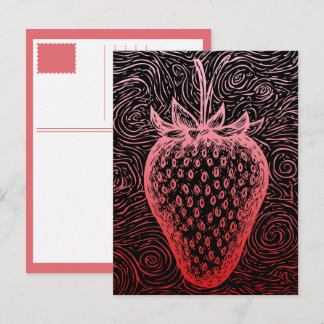 aardbeispiralen feestdagenkaart