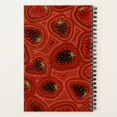 Aardbeispiralen Spiraal Notebook Notitieboek (Achterkant)
