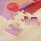 Aardbeitaartjes | Vruchtwaterverf Viering Legpuzzel (Zijkant)