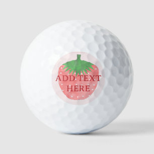 Aardbeitekening Aangepaste tekst Golfballen