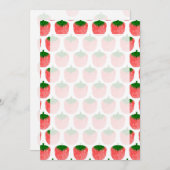 Aardbeitekenpatroon Kaart (Voorkant / Achterkant)