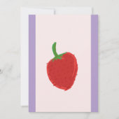 aardbeiuitnodigings Kaart (Voorkant)