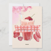 Aardbei'Valentijn Feestdagenkaart (Achterkant)