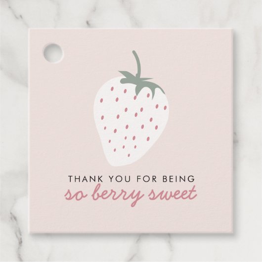 aardbeivelden Berry Sweet Bedankjes Labels (Voorkant)