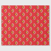 aardbeivelden cadeaupapier (Vlak)