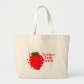 aardbeivelden grote tote bag (Voorkant)