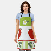 Aardbeivelden - Keuken Decor Schort (Gedragen)