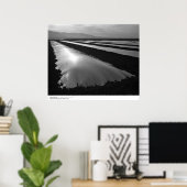 aardbeivelden met Hoesjes voor plastische fumigati Poster (Thuiskantoor)