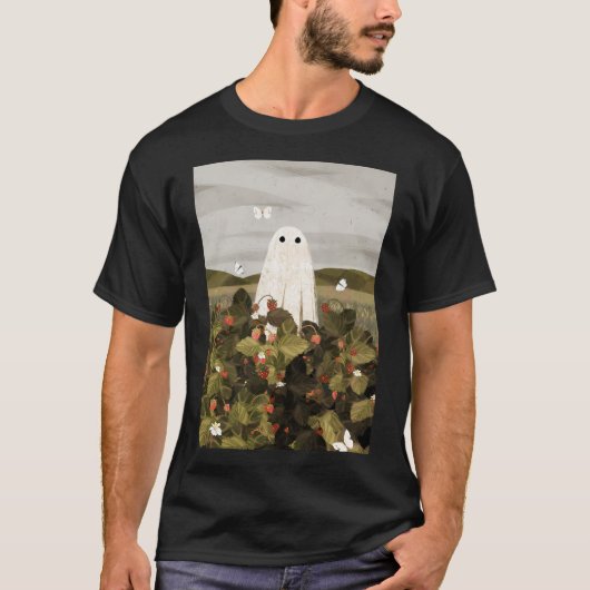 aardbeivelden t-shirt (Voorkant)