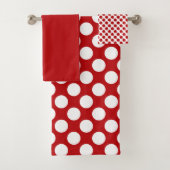  aardbeivlekken rode pokkendots bad handdoek (Insitu)