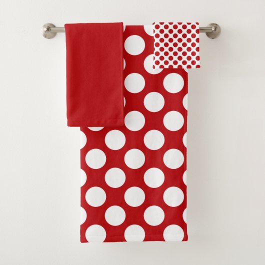  aardbeivlekken rode pokkendots bad handdoek (Insitu)